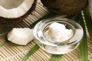 Coconut oil for skin hydration and healing